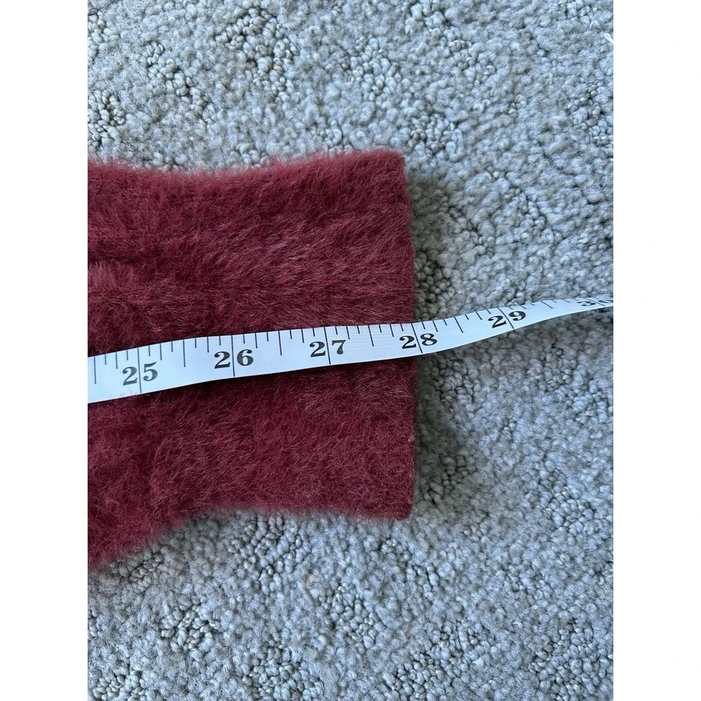 NWT Levi's COIT BOXY CARDIGAN in Poppy Red Relaxed Fit Womens L Fuzzy Wool Blend